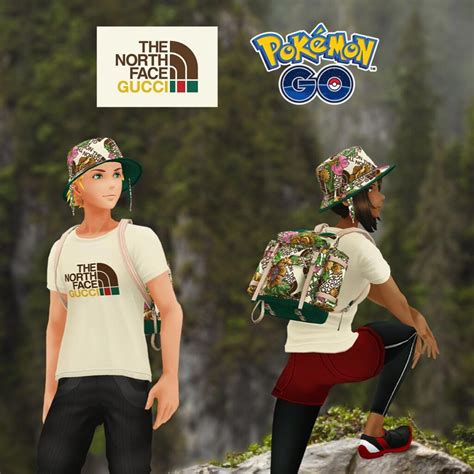 gucci north face code pokemon go|Gucci pokemon go north face.